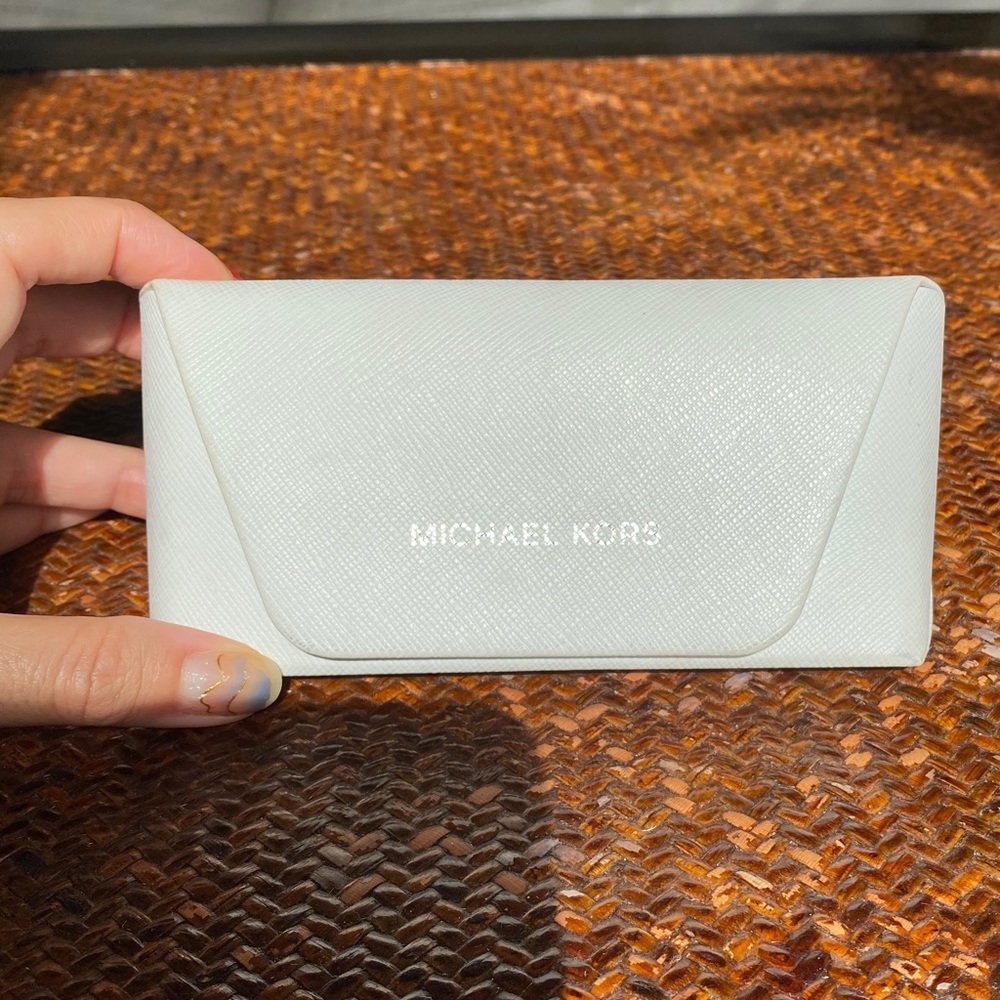 White sunglass/eyeglass case - Michael Kors